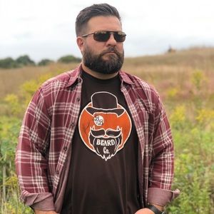 🔥Limited-B&B Beard Co. Vintage Style T-shirt Sz L